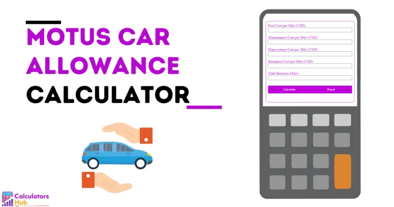 Motus Car Allowance Calculator