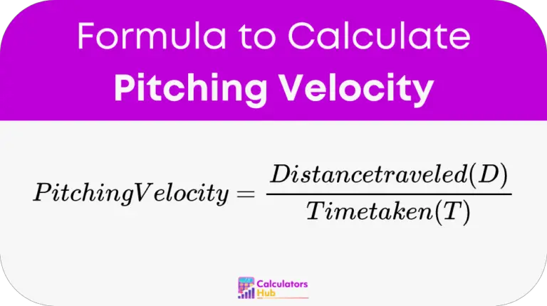 Pitching Velocity Calculator Online