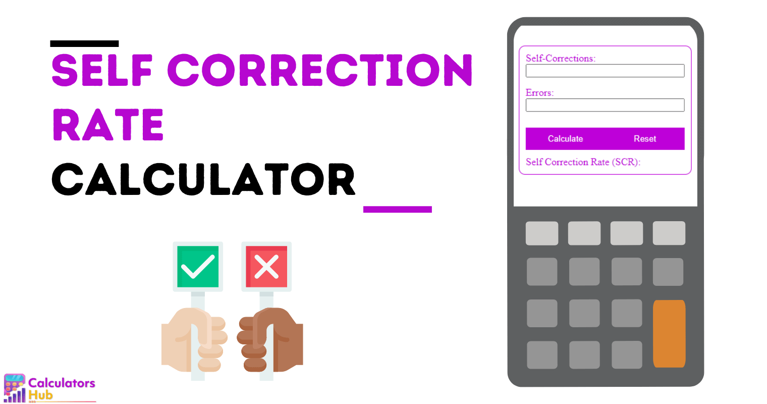 Calculateur de taux d'auto-correction