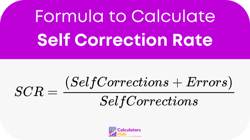 Self Correction Rate