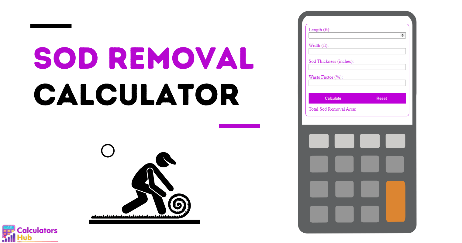 Sod Removal Calculator