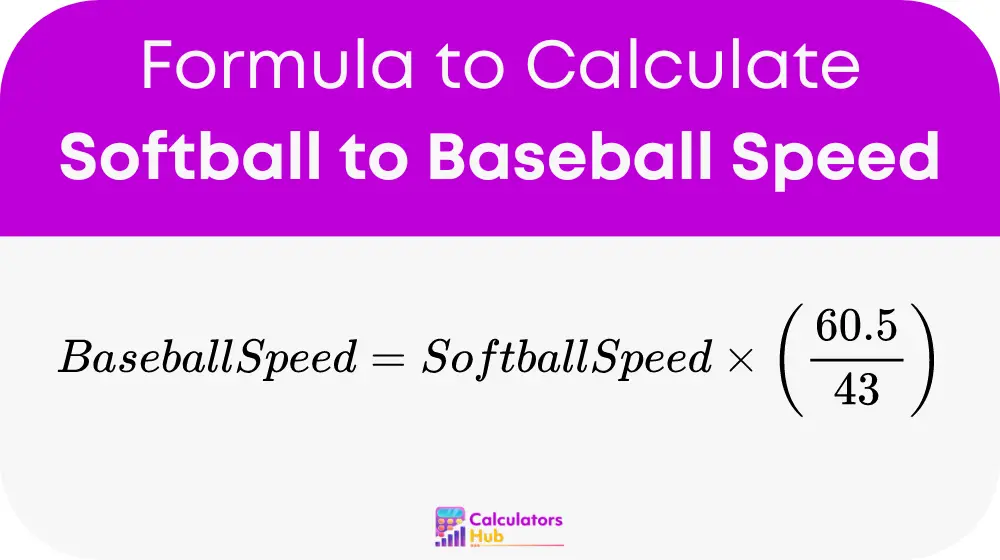 Softball to Baseball Speed