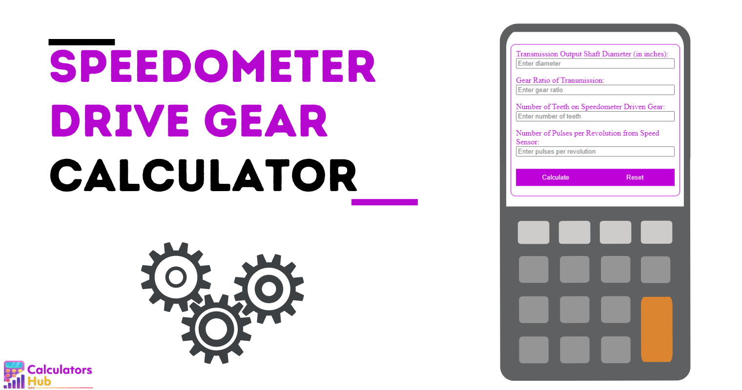Speedometer Drive Gear Calculator