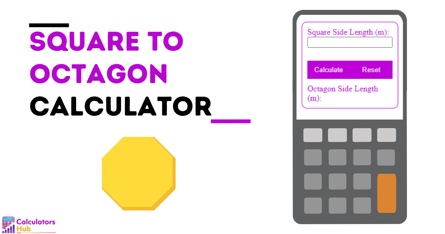 Square to Octagon Calculator