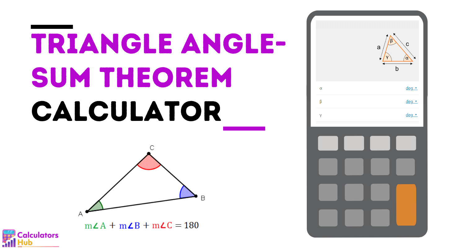 Calculatrice du théorème de la somme des angles du triangle