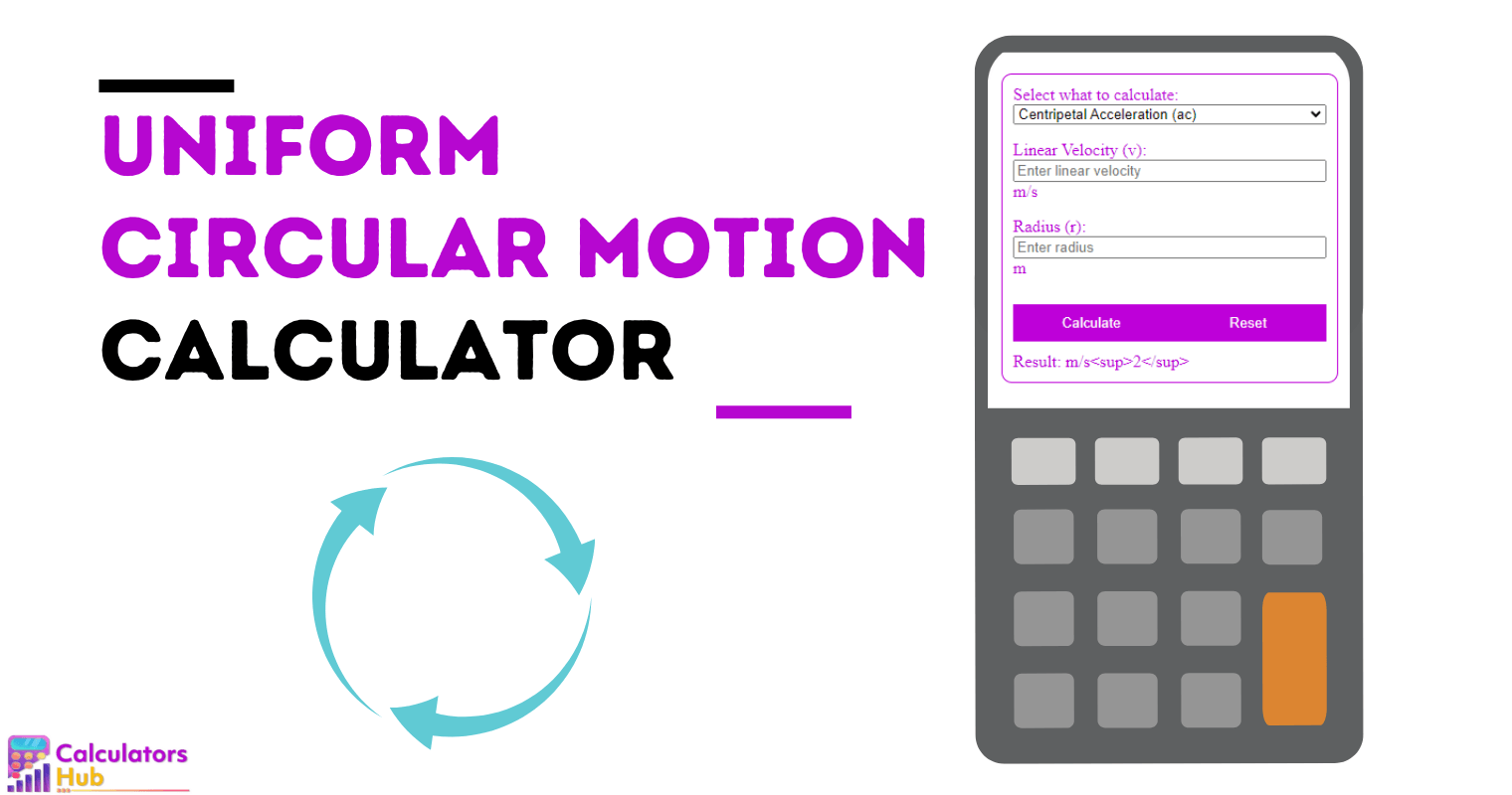 Uniform Circular Motion Calculator