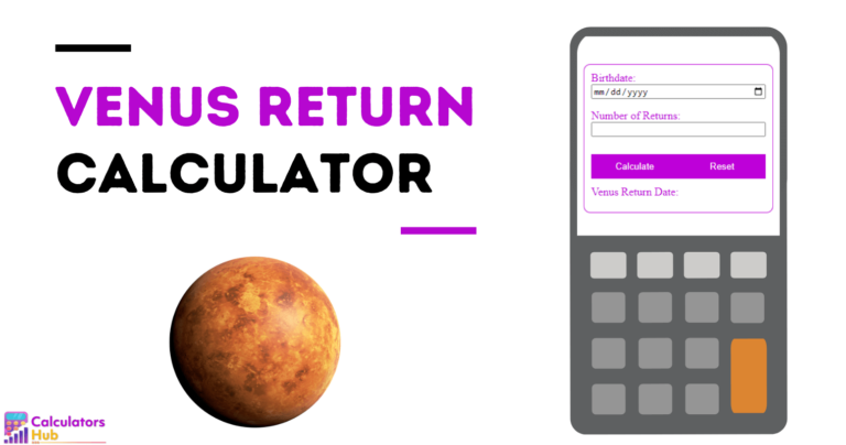 Venus Return Calculator