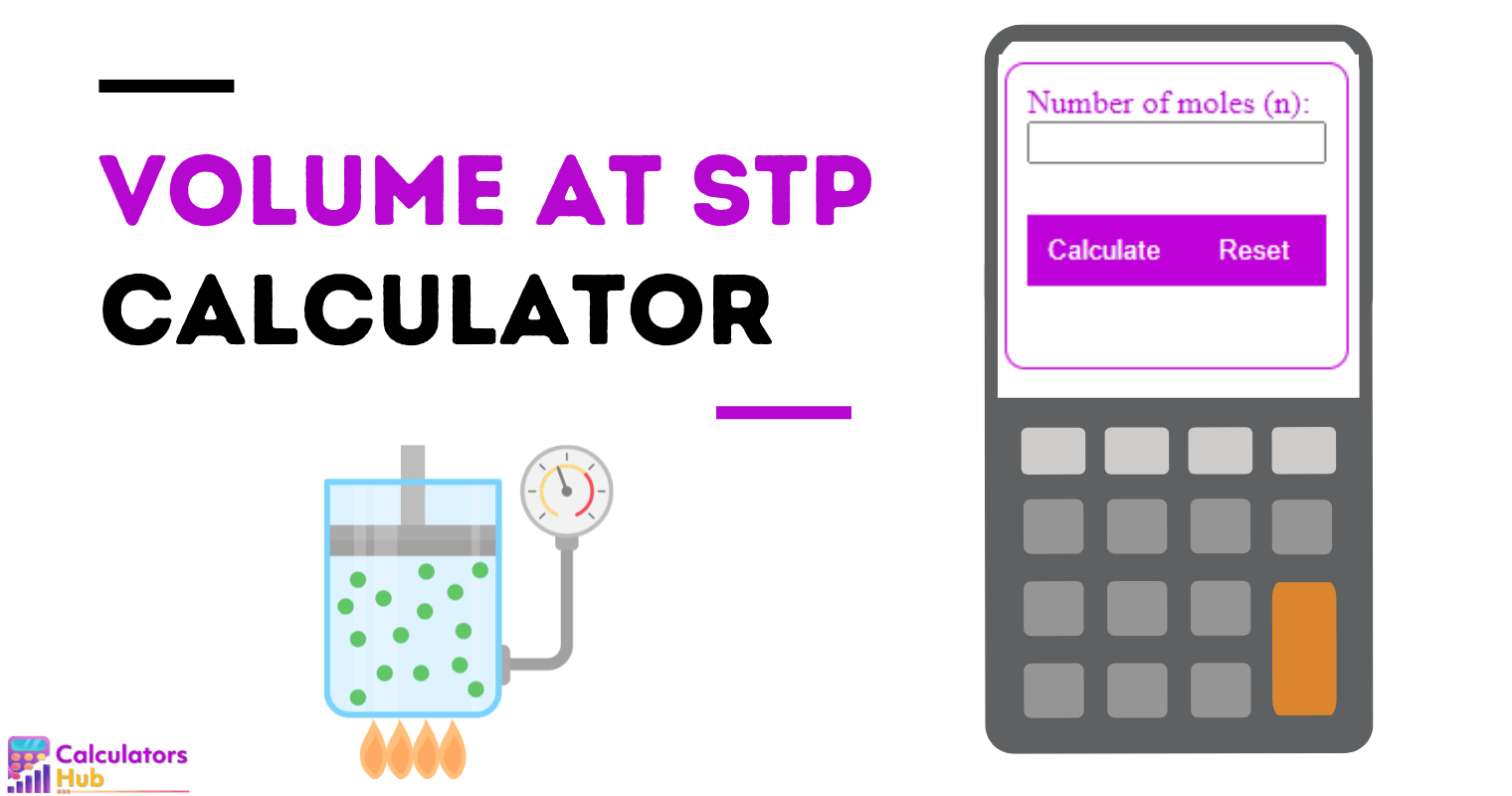 Volume at STP Calculator