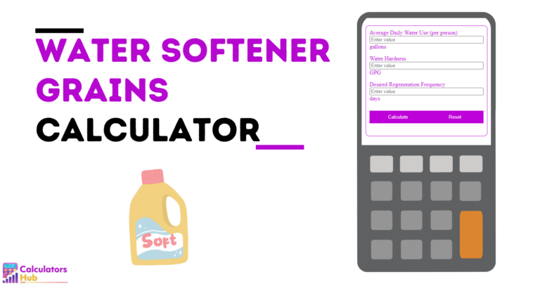 Water Softener Grains Calculator