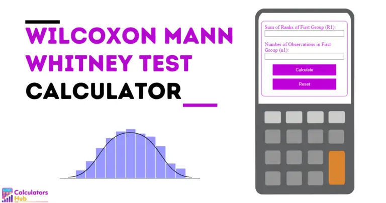 Wilcoxon Mann Whitney Test Calculator