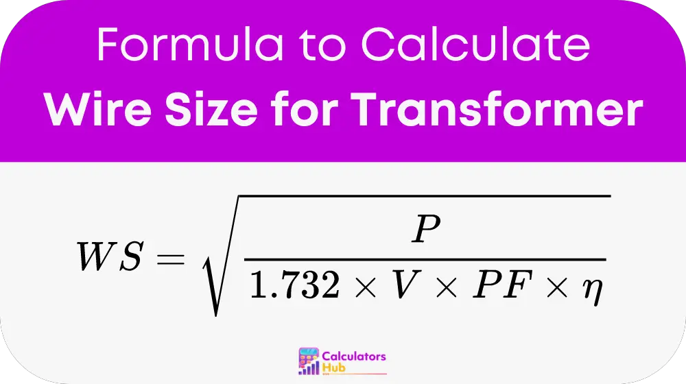 Wire Size for Transformer