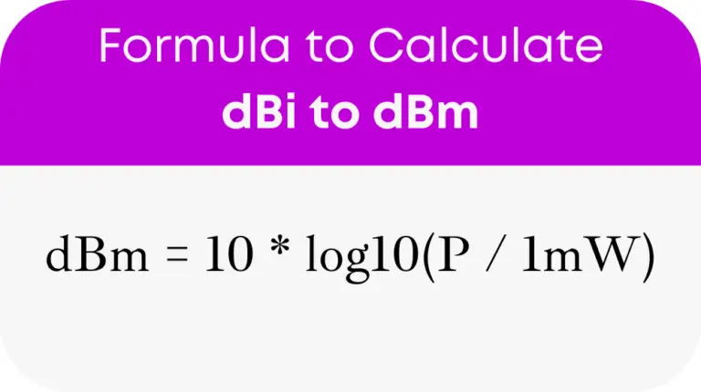 DBi To DBm Calculator Online