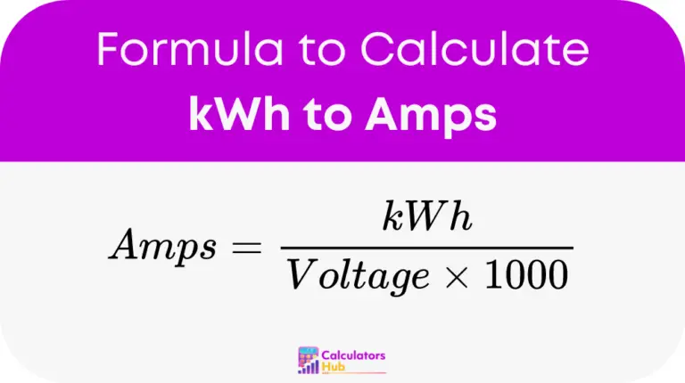 Calculadora de kWh a amperios en línea