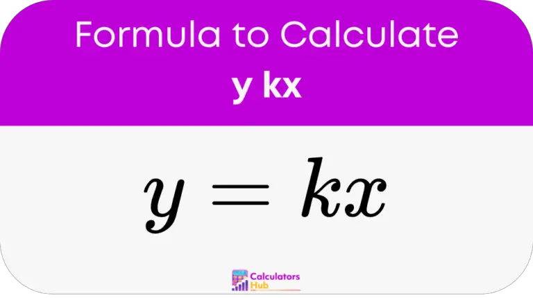 y kx Calculator Online