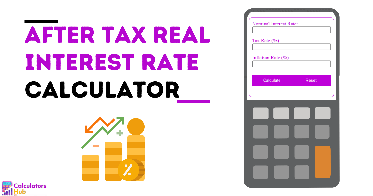 Calculadora de tasa de interés real después de impuestos