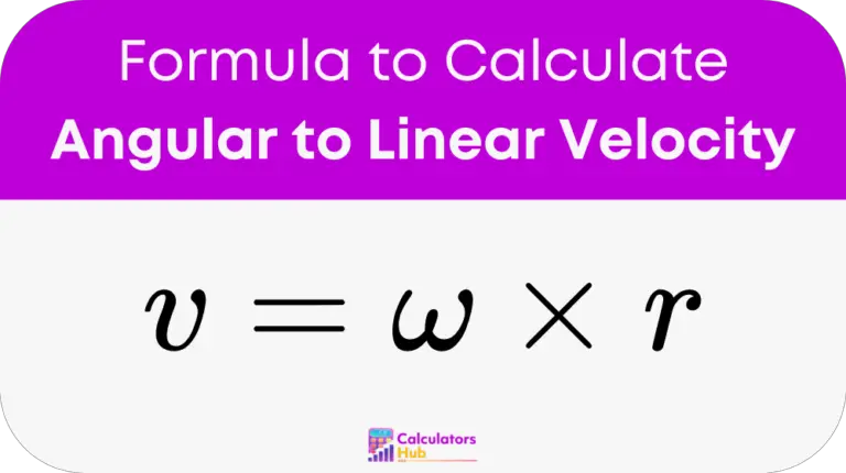 Angular Velocity to Linear Velocity Calculator Online
