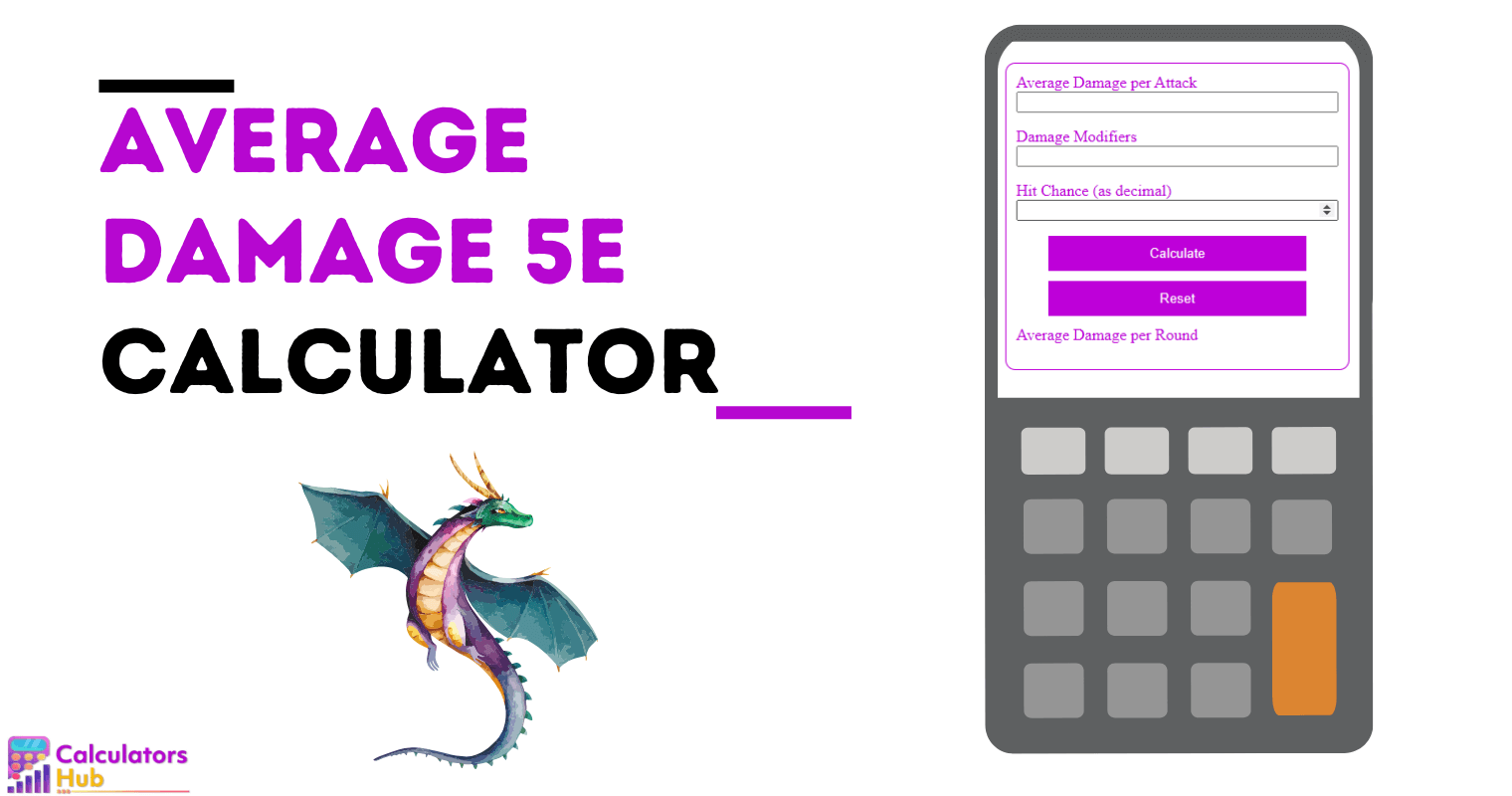 Average Damage Calculator 5e