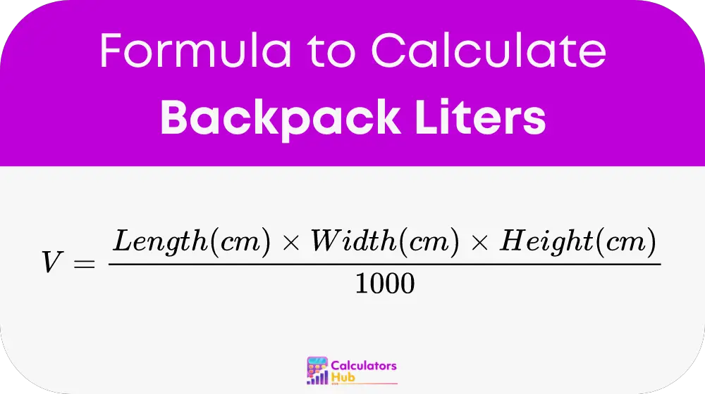 Backpack Liters