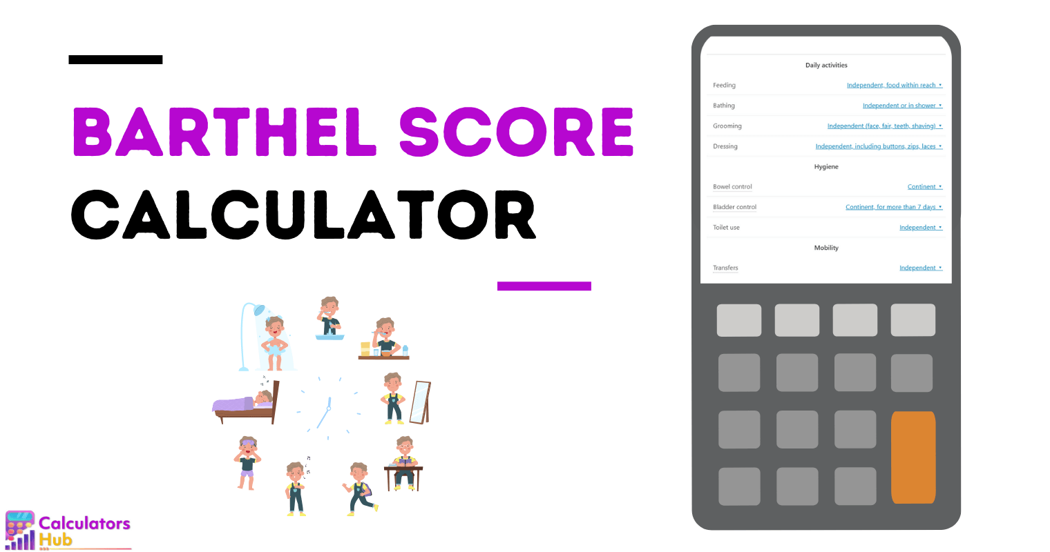 Barthel Score Calculator