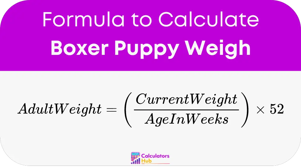 Boxer Puppy Weight