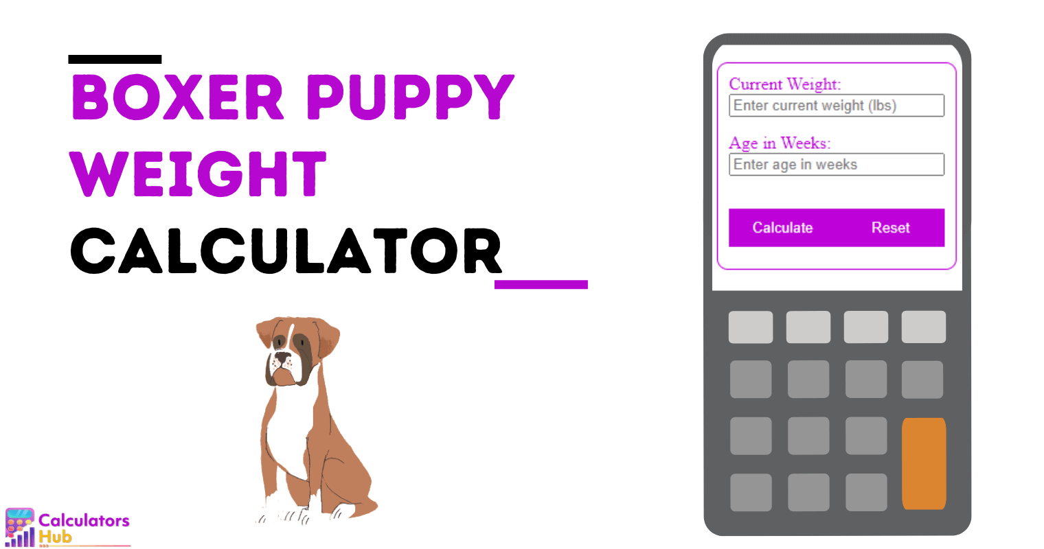 Boxer Puppy Weight Calculator