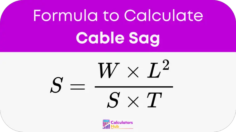 Cable Sag Calculator Online