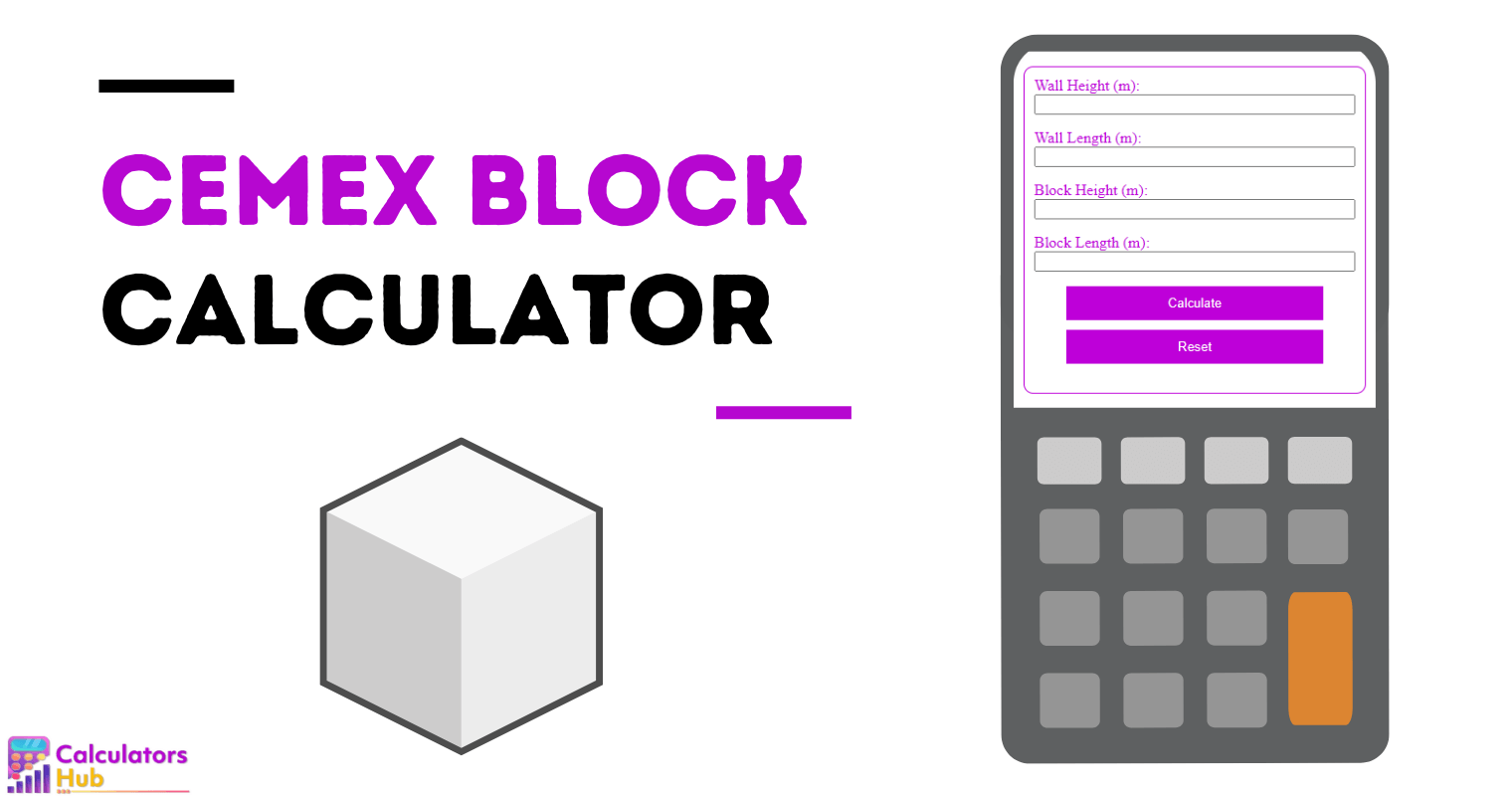 Cemex Block Calculator