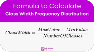 Class Width Frequency Distribution Calculator Online