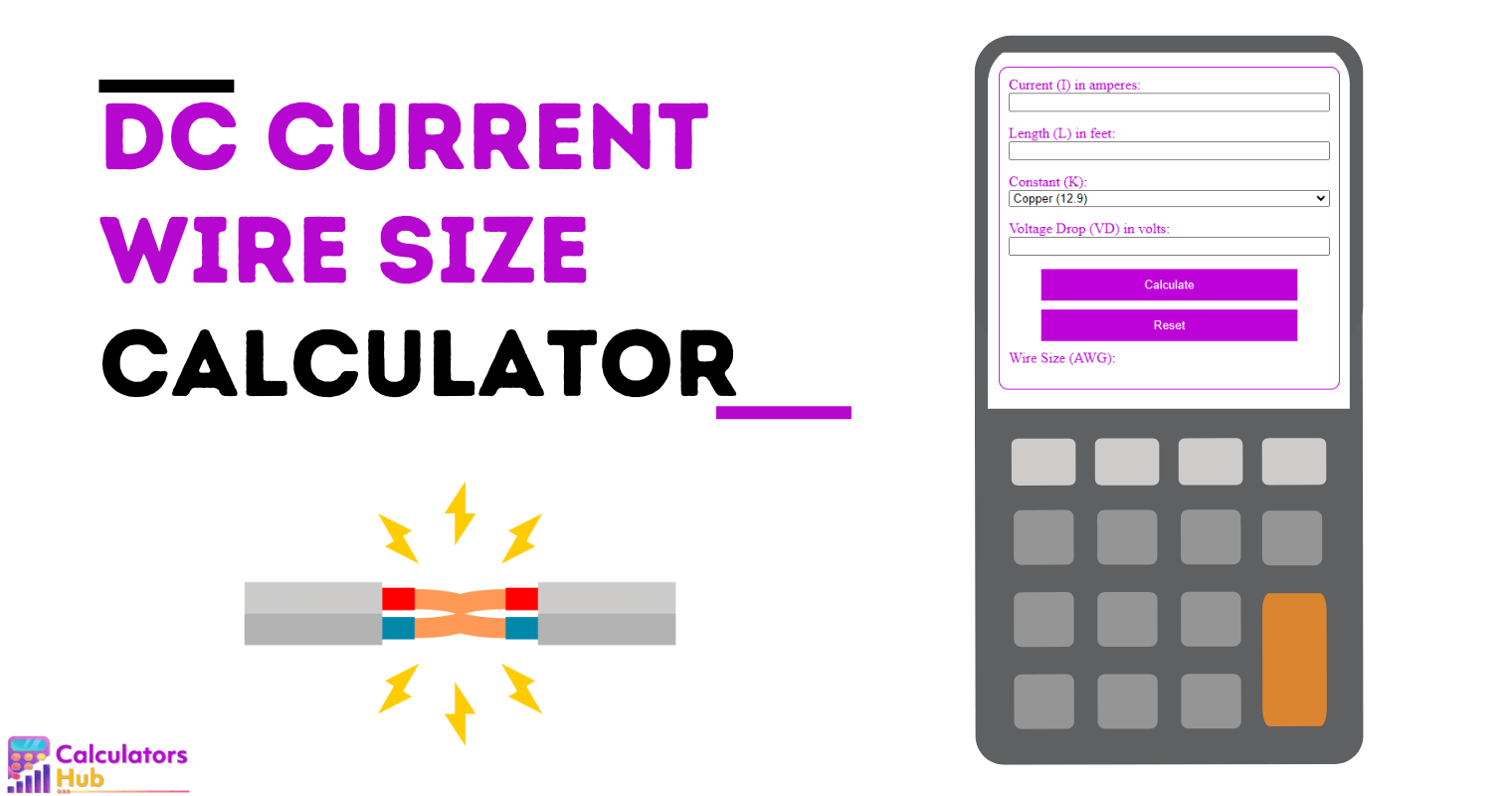 DC Current Wire Size Calculator