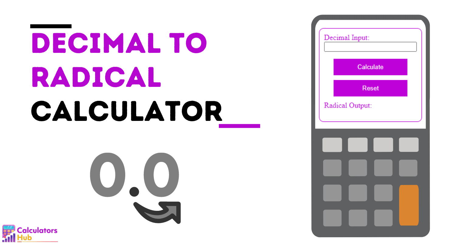 Decimal to Radical Calculator