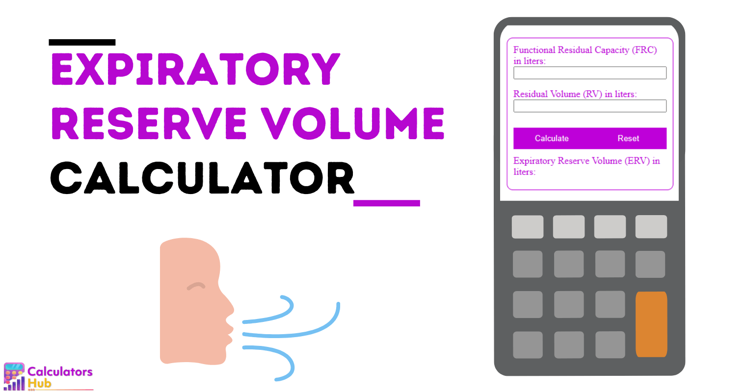 Expiratory Reserve Volume Calculator