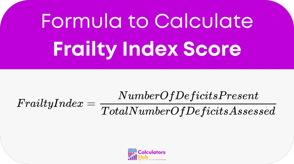 how to calculate frailty index score