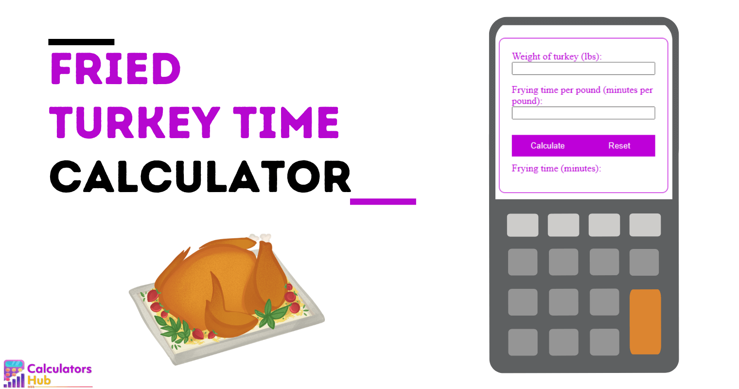 Fried Turkey Time Calculator Online