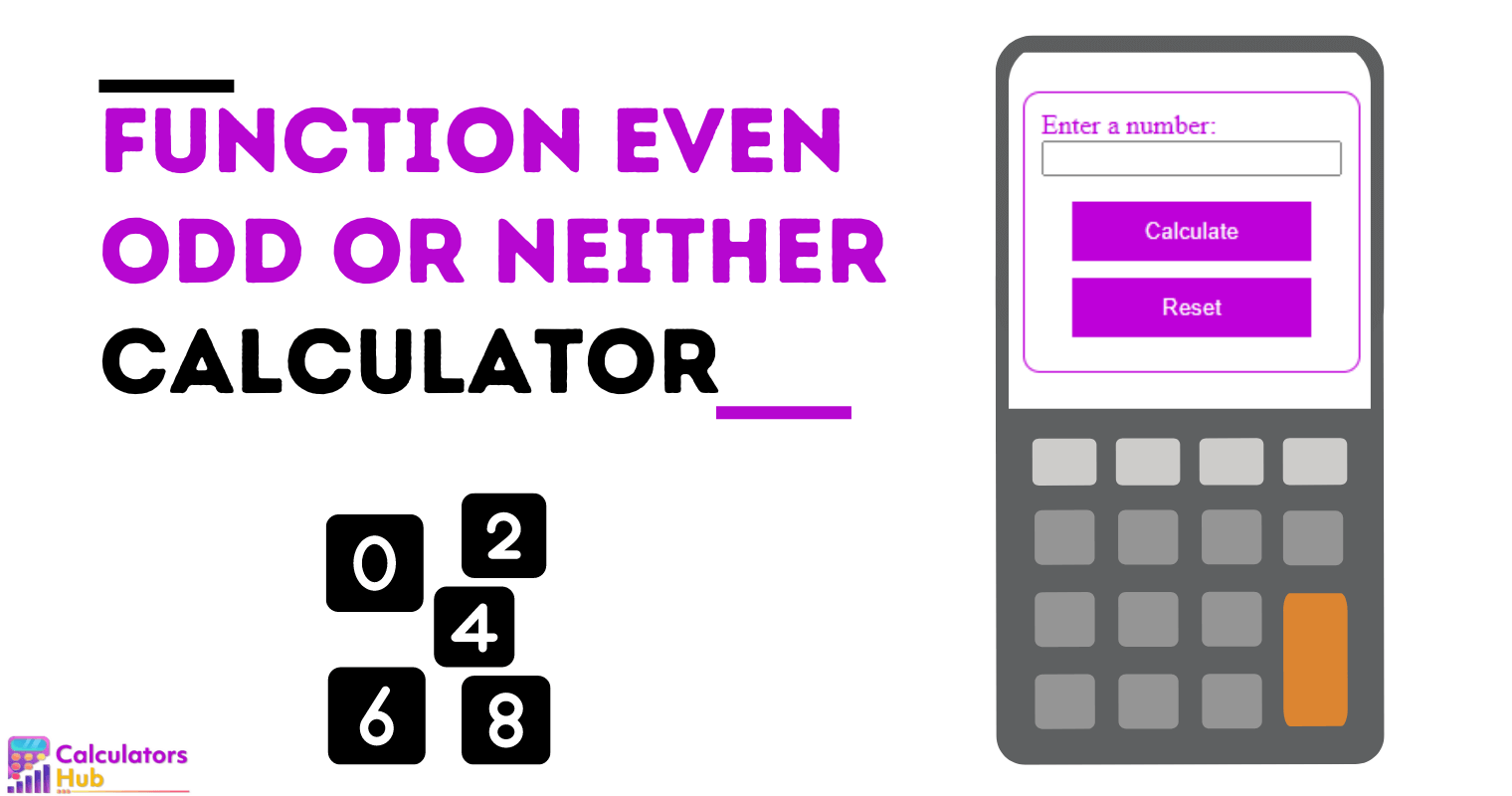 Function Even Odd or Neither Calculator