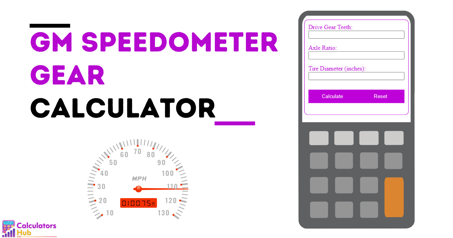 GM Speedometer Gear Calculator