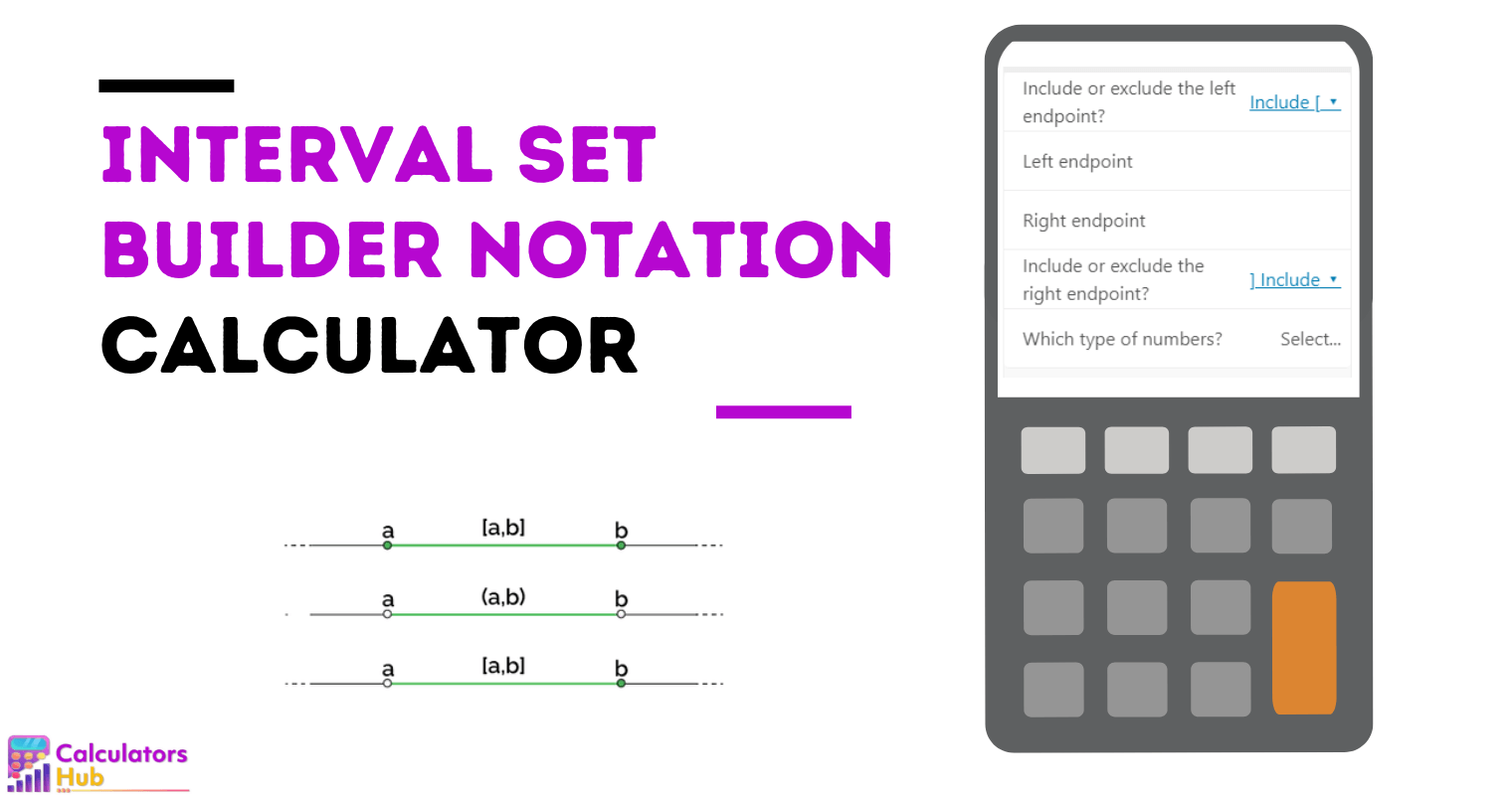 Interval Set Builder Notation Calculator