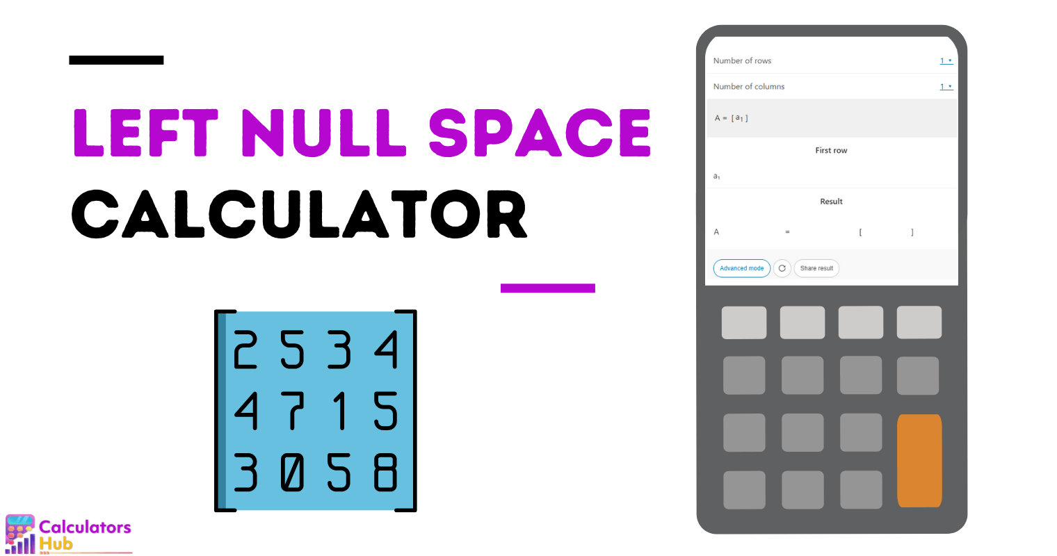 Left Null Space Calculator