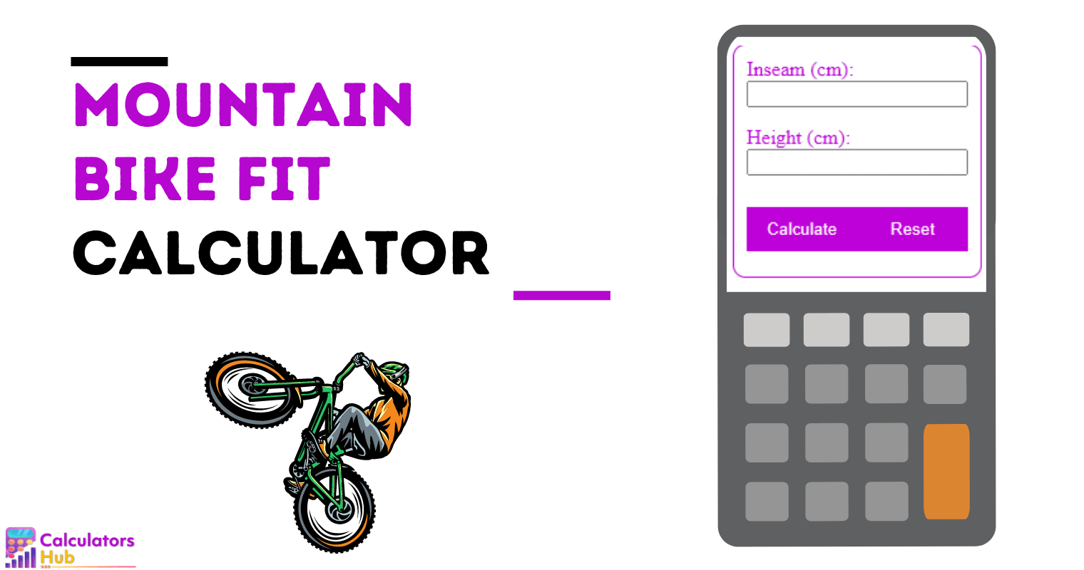 Calculadora de ajuste de bicicleta de montaña