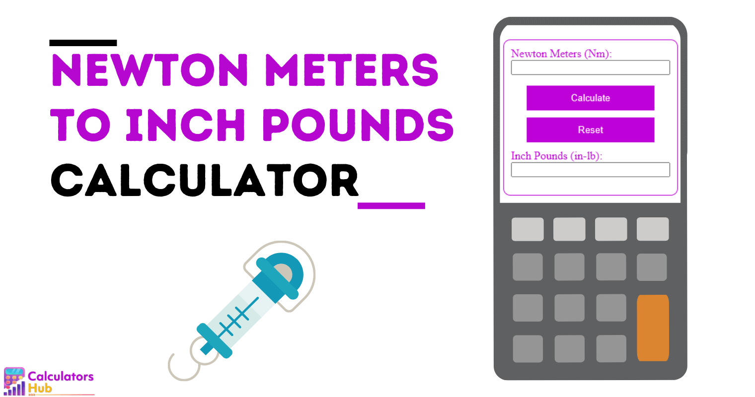 Calculadora de Newton Metros a Pulgadas Libras