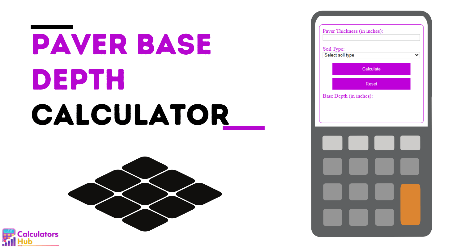 Paver Base Depth Calculator