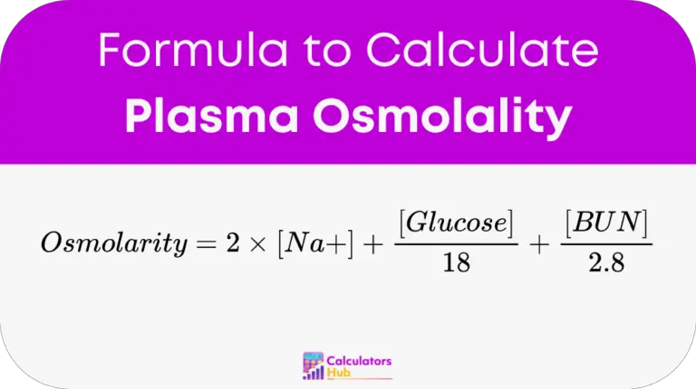 Plasma Osmolality Calculator Online