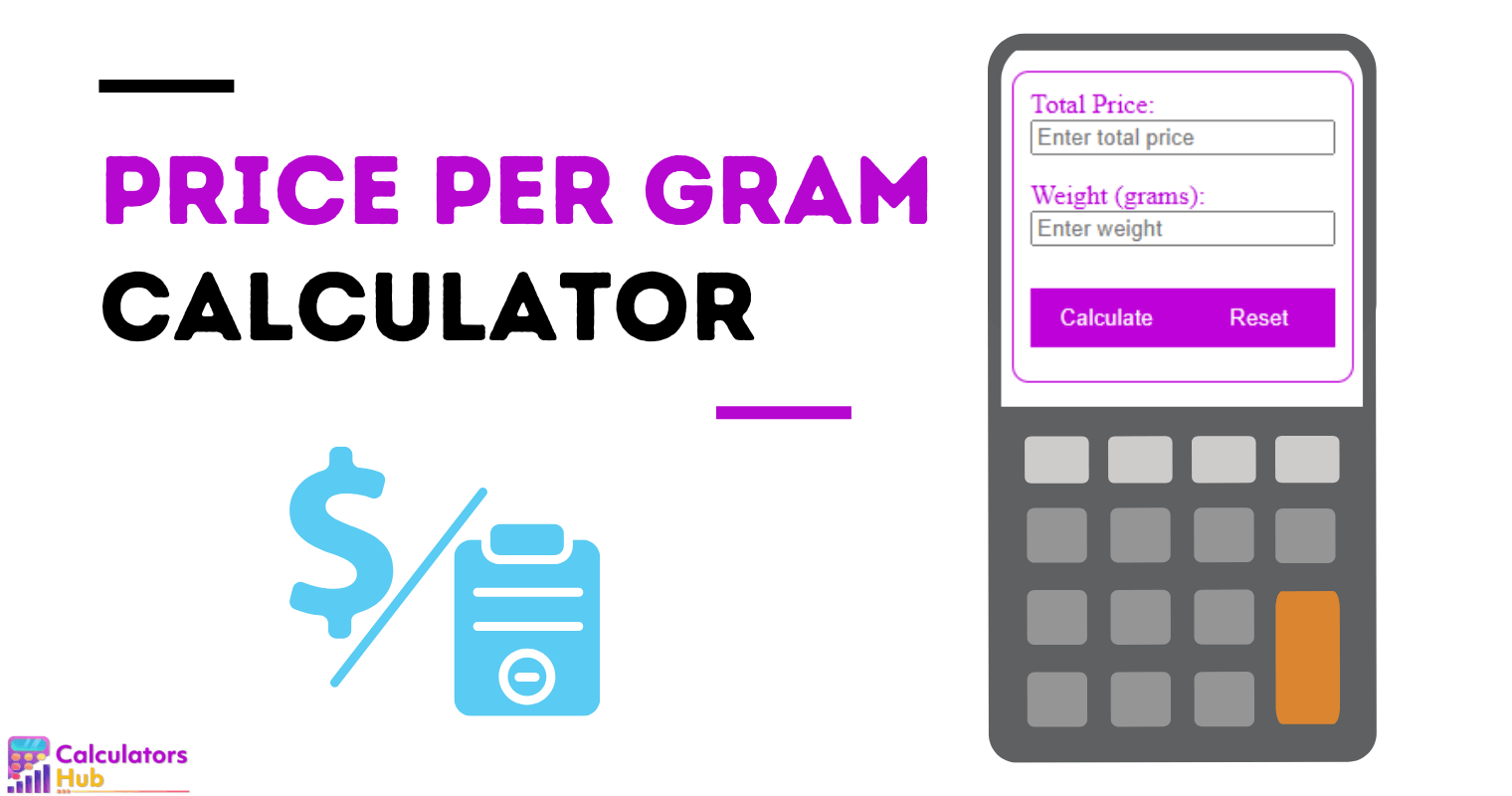 Price Per Gram Calculator