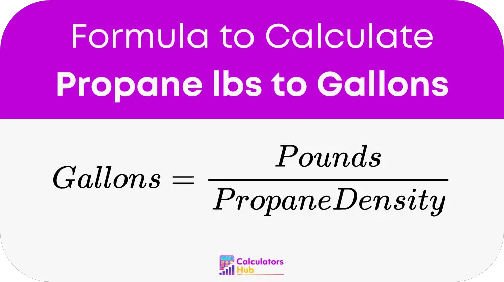 Propane lbs to Gallons