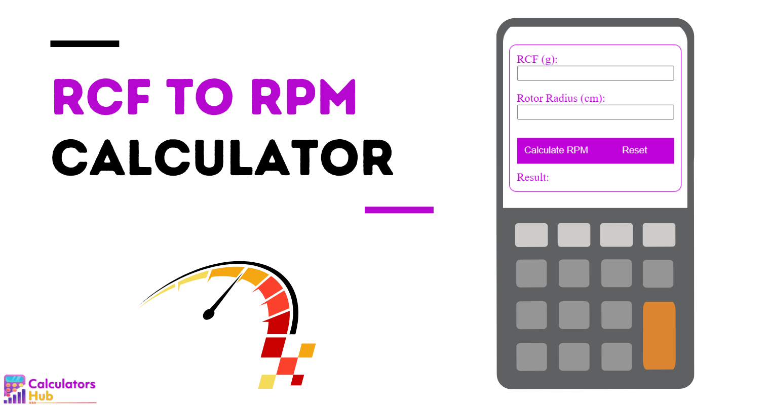 Calculadora de RCF a RPM