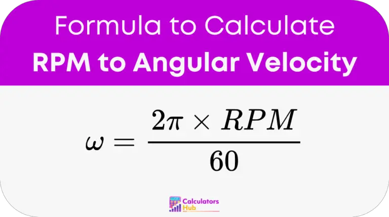 RPM to Angular Velocity Calculator Online