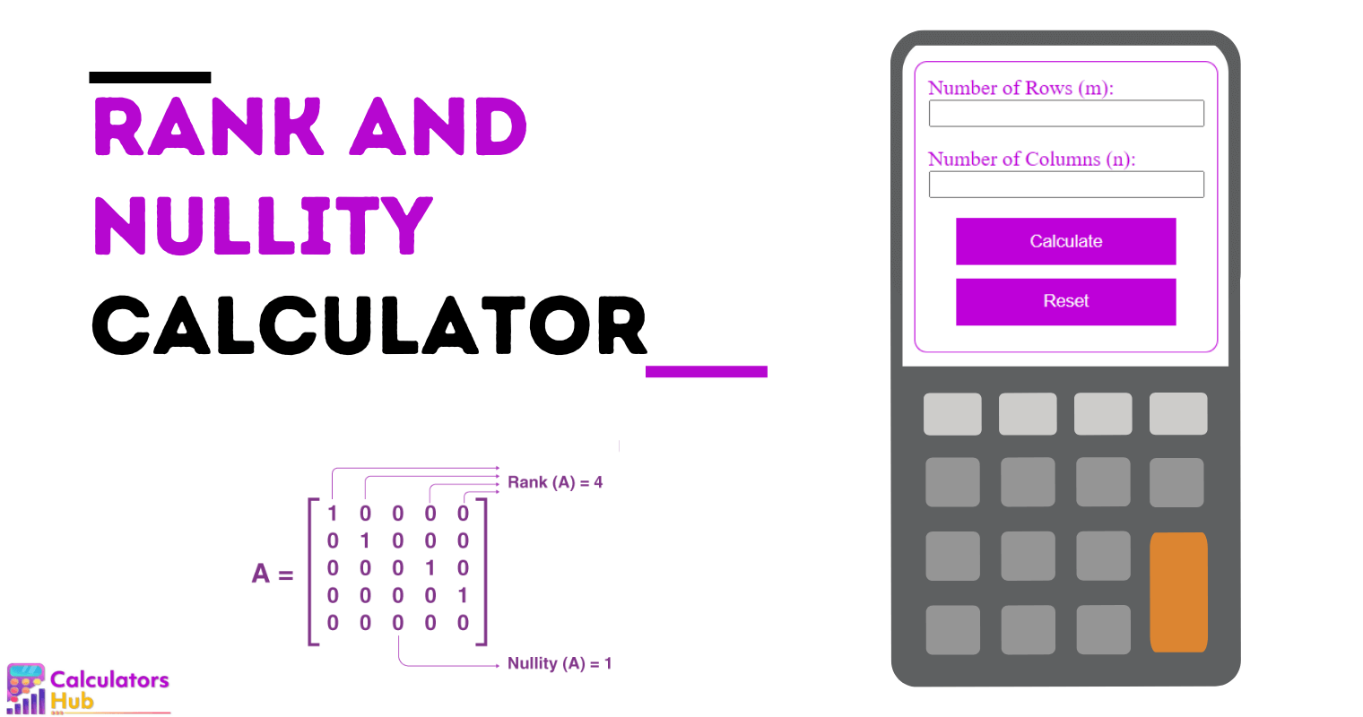 Rank and Nullity Calculator
