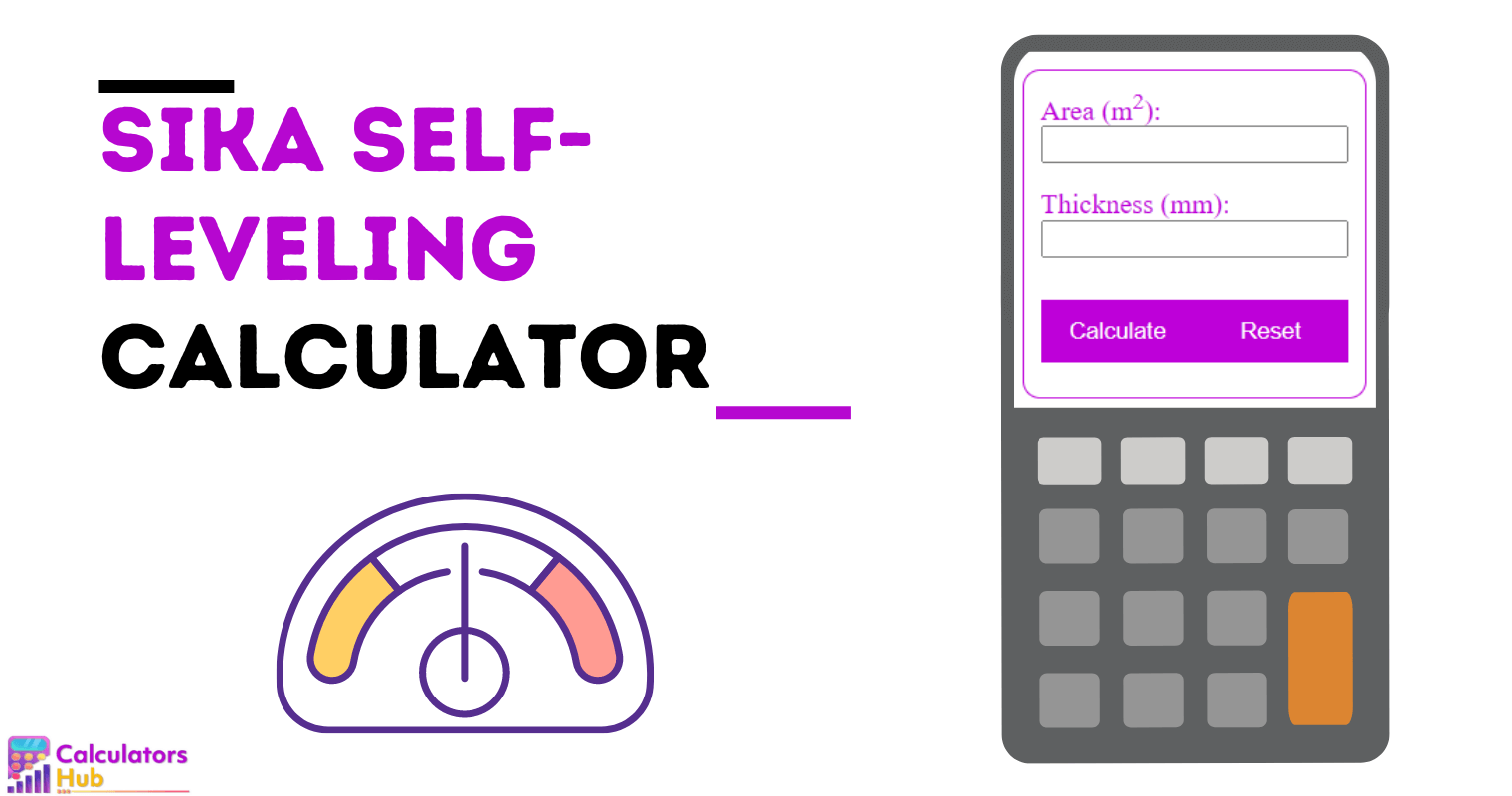 Sika Self-Leveling Calculator