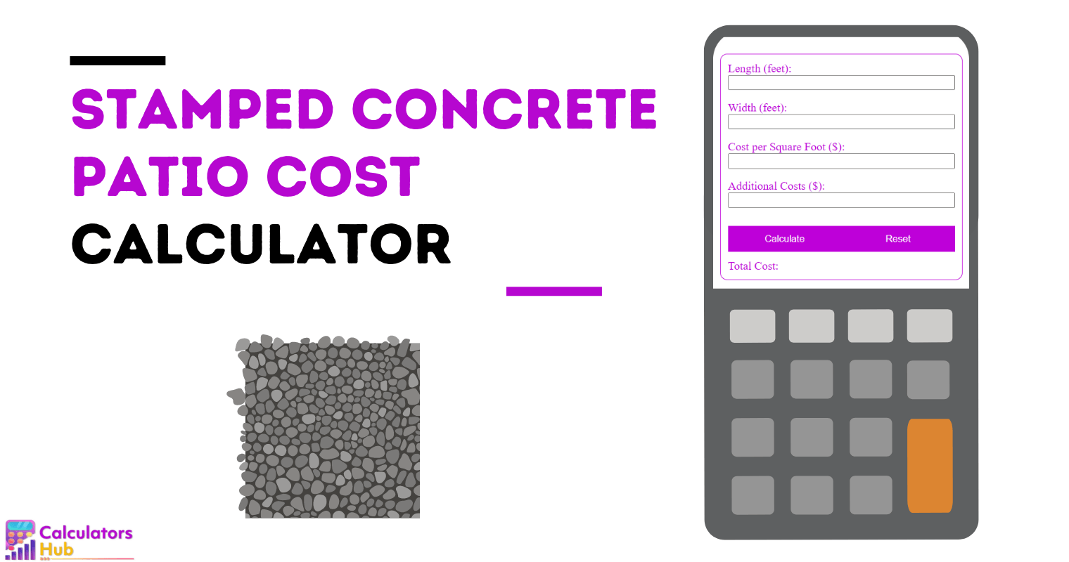 Stamped Concrete Patio Cost Calculator