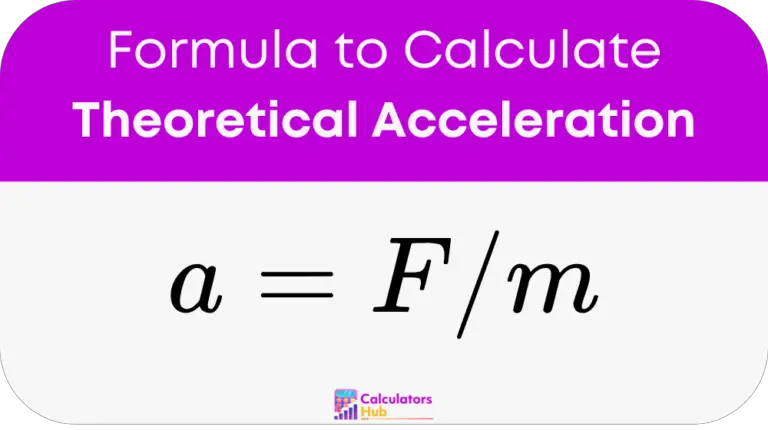 Theoretical Acceleration Calculator Online