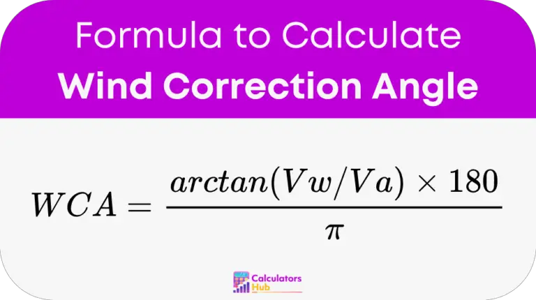 Wind Correction Angle Calculator Online